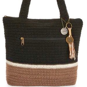 The Sak Riveria Crochet Tote Handbag Purse NWOT